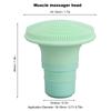 Brush Fascia Massager Head Silicone Replacement Muscle Massager Head for Reducing Soreness 18‑19mm