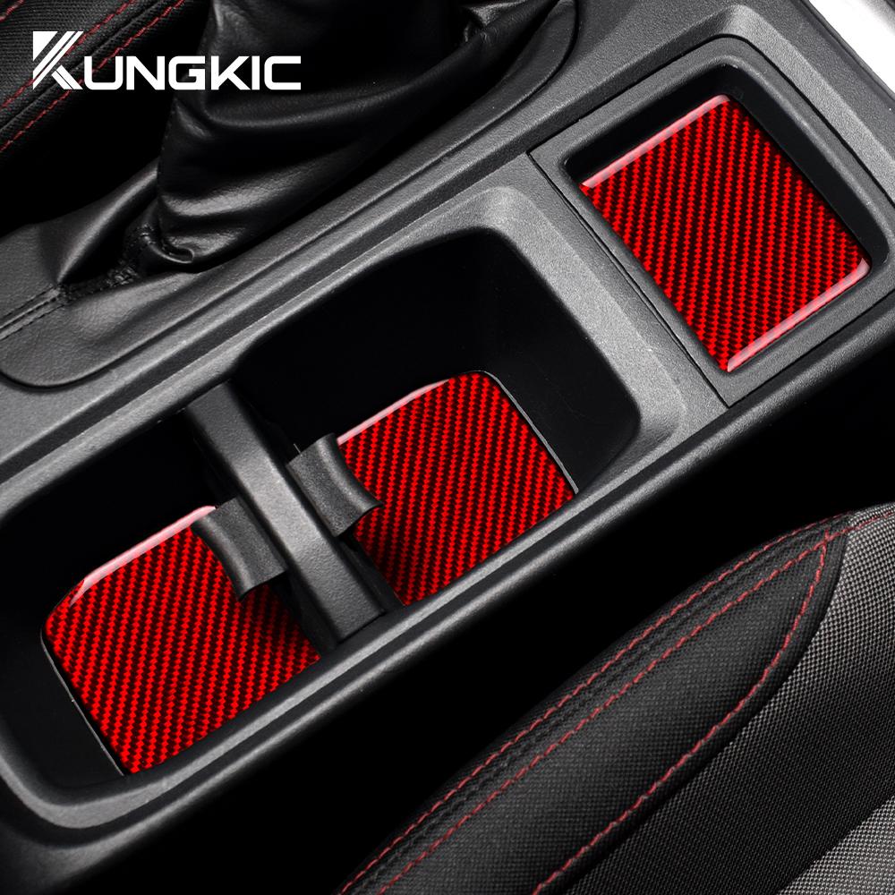 Real Soft Carbon Fiber Sticker For Subaru WRX/WRX STI 2025 2025 2025 Car RHD LHD Center Console Water Cup Interior Accessories