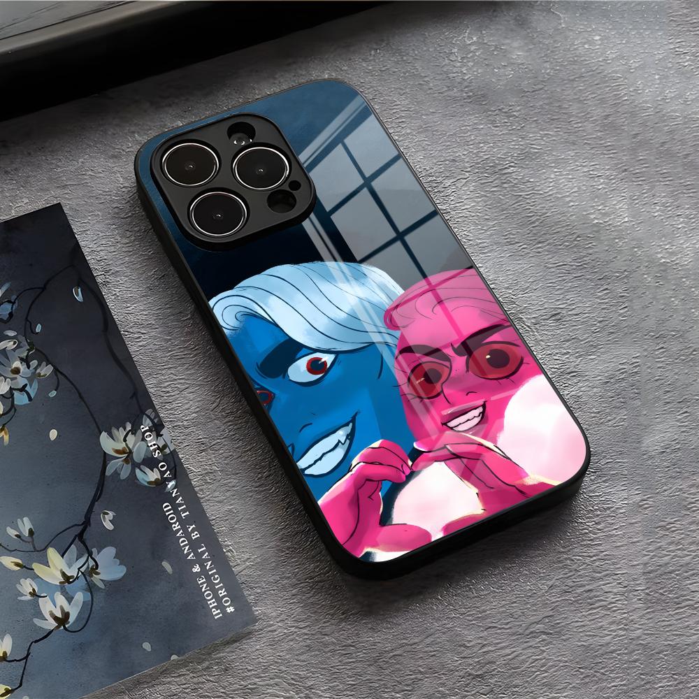 

L-Lore O-Olympus Phone Case For IPhone 17 Air 16 E Pro Max 15 14 13 Mini 12 Pro 11 Max Plus Black Glass Cover iPhone 13