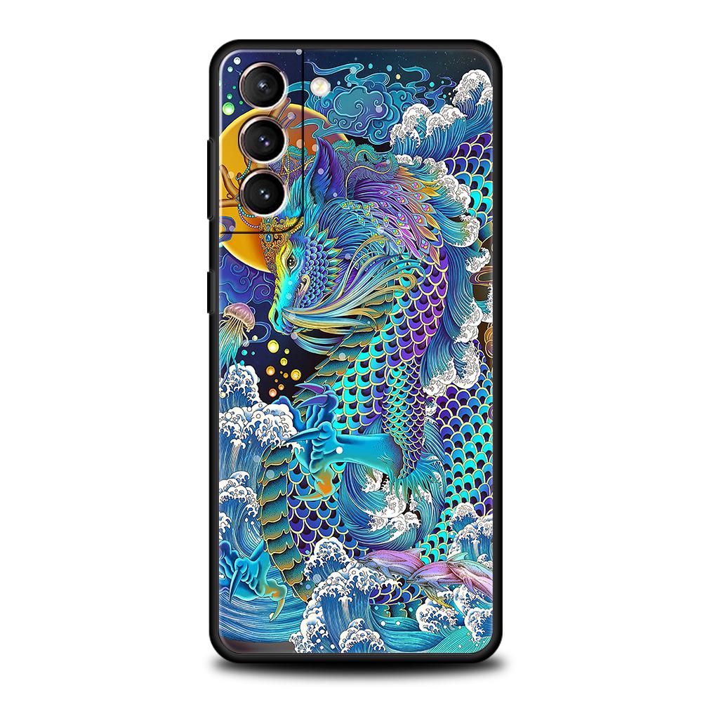 

Чехол для телефона с рисунком дракона для Samsung Galaxy S24 S23 S22 S20 S21 FE Ultra S24 S23 S10 S10E S9 S8 Plus 5G Чехол для телефона Сумка Fundas Samsung S20 FE