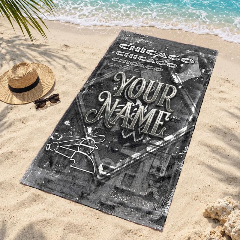 Chicago White Sox Custom Name Beach towels also serve as bath towels summer essential a musthave for the outdoors the beach and the pool