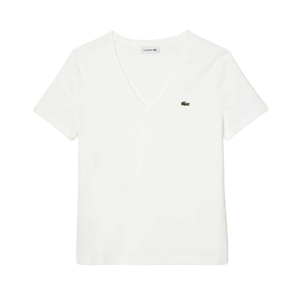 Lacoste Womens/Ladies V Neck Loose Fit T-Shirt