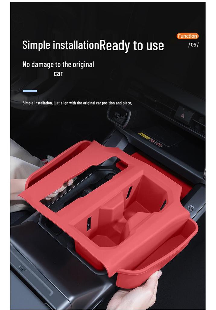 Silicone Non-Slip Mat for Toyota RAV4/Wildlander Center Console Storage, 26 Models