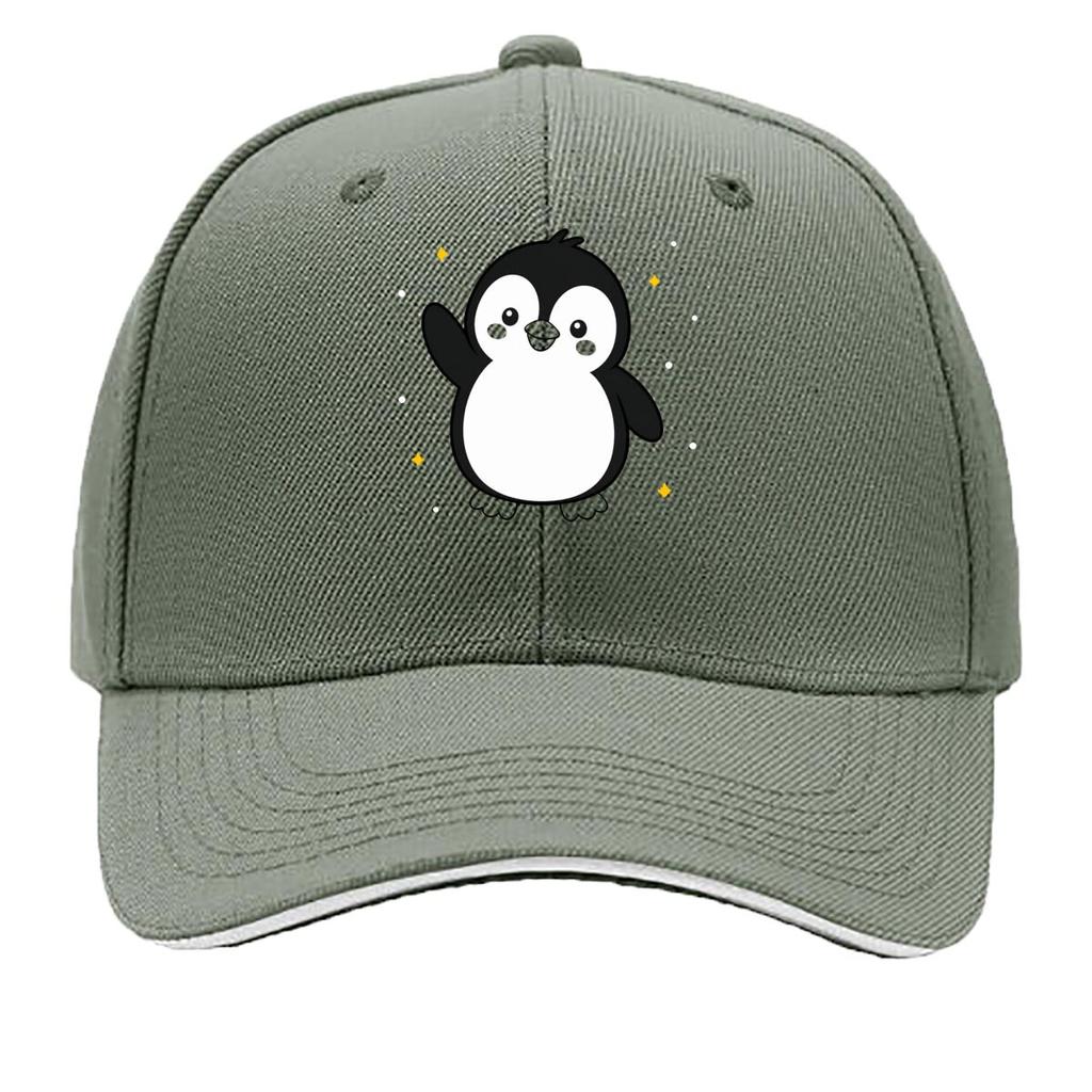 Playful Baby Penguin Minimal Cartoon Sandwich Baseball Cap Sun Cap Outdoor Workouts Hat