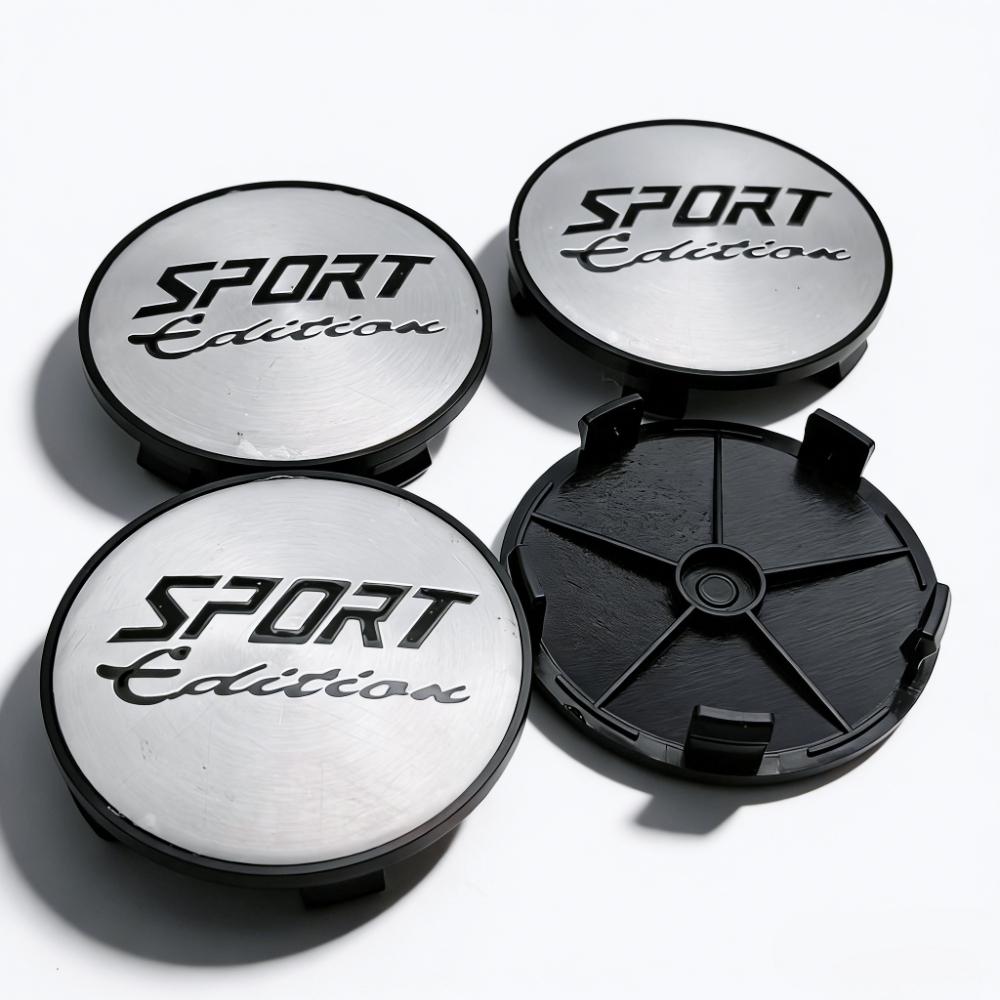 4pcs Sport Edition Logo Emblem Car Wheel Center Caps O.D 68MM 63MM Wheels Hub Cap Rim Hubcaps Dust Cover Replace Car Accessories