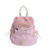 Summer dopamine contrasting color double shoulder back women's bag lightweight household cartoon girl backpack cute schoolbag
