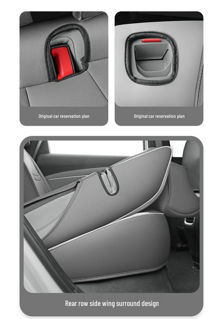 XPeng MONAM03 Leather Car Seat Cushion Set - Universal All-Season Full Coverage for Five Seats