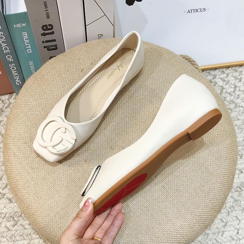 Flat Shoes Children's Spring and Autumn 2025 New Mary Jane Women's Shoes Soft Leather Soft Sole Single Shoes Doudou Shoes P216-3