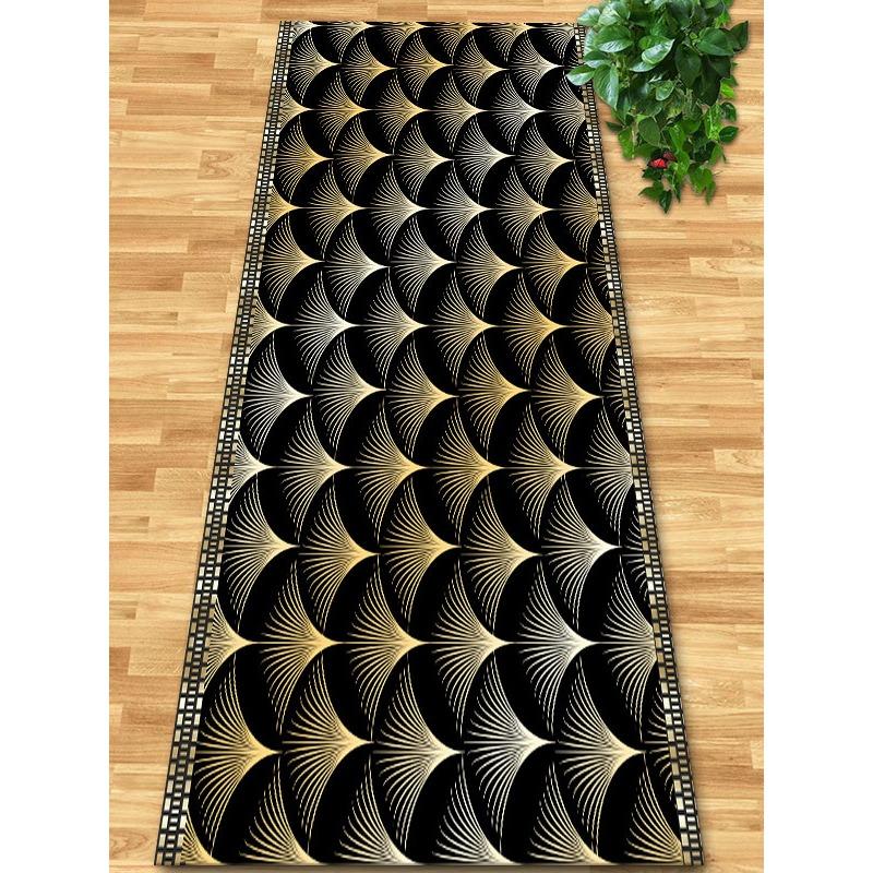 Flowers and Plank Home Balcony 3D Passageway Long Corridor Carpet Spring Floral Pattern Entryway Stairway Rugs Room Aisle Mat