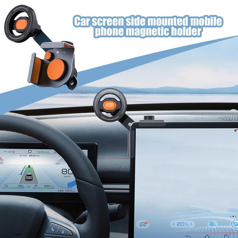 Adjustable Car Cradle Dash Stand Support With Suction Cup magnetic bracket Automobile Mobile Phone Holder Cradle