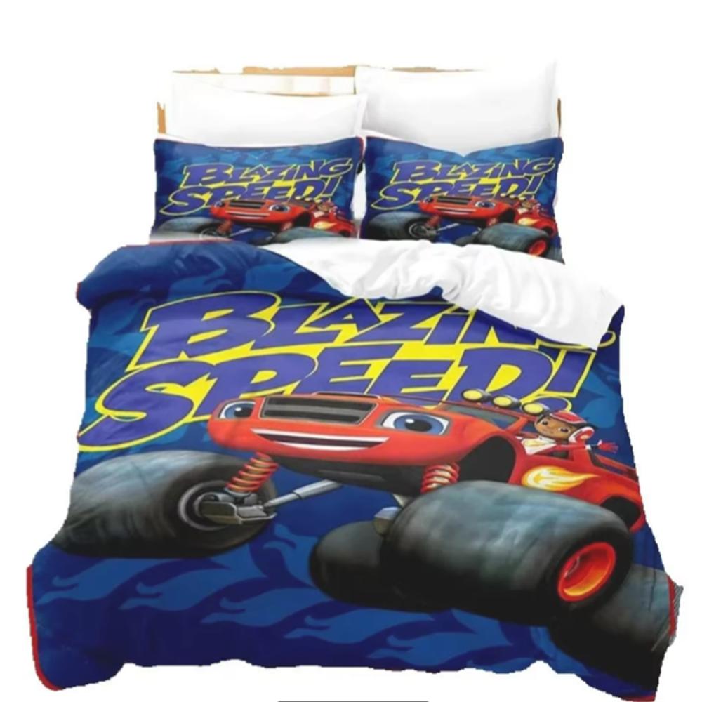 Comforter Cartoon Blaze And Monster Machines Speed Bedding Set Boys Girls Twin Queen Size Bed Kids Adult
