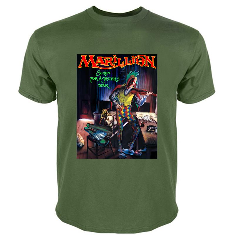 Brithis Rock Marillion musthave classic mens and womens Tshirt retro street short sleeved round neck Harajuku mens clothing