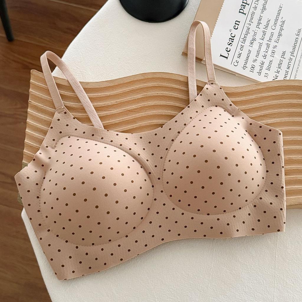 Ladies Spring and Summer Thin New Small Breast Gathers No Steel Ring Anti Light No Trace Beauty Back Underwear