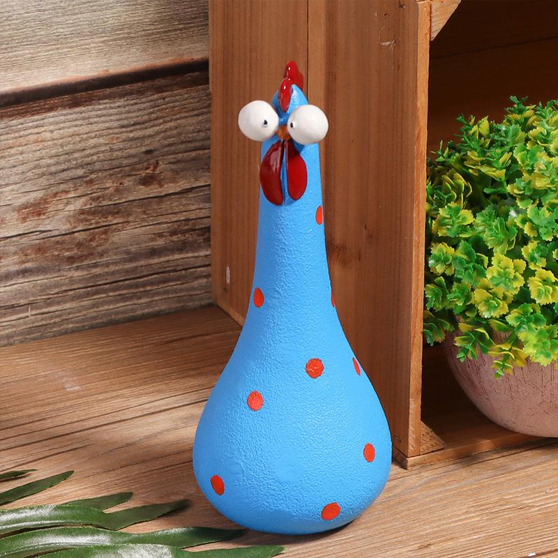 Big-eyed Rooster Sculpture Ornament, Decorative Ornament for Home Life, Suitable for Decorating Bedrooms, Living Rooms, Studies