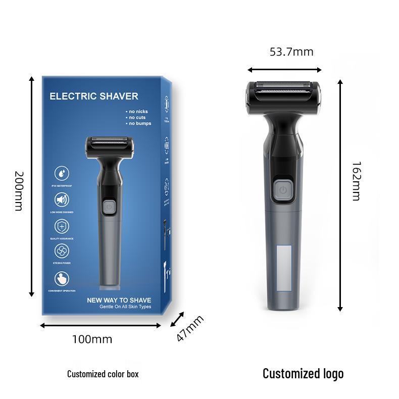 Men's Full Body Washable Electric Razor: Multi-Functional, Portable Hair Trimmer for Private Areas