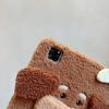 Cute Plush Teddy Dog Case for iPad A16 2025 11/12th A19 2026 Mini 6 7 8.3in iPad 7 8 9 10th 10.2in 10th 10.9in 10.5 Pro 11 Air 11 12.9 13 Tablet Case