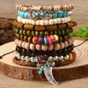 New Bohemian Multi-layer Beaded Elastic Wire Multi-piece Bracelet Bracelet