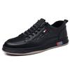 Board Shoes Men's Spring and Summer White Men's Shoes Sports and Leisure Leather Shoes Men's Trend Breathable White Shoes 2025