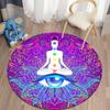 Meditation Themed Home Rugs Round Rugs Living Room Area Rugs Bedroom Floor Mats Home Decor Mode Bedroom Decor Rugs