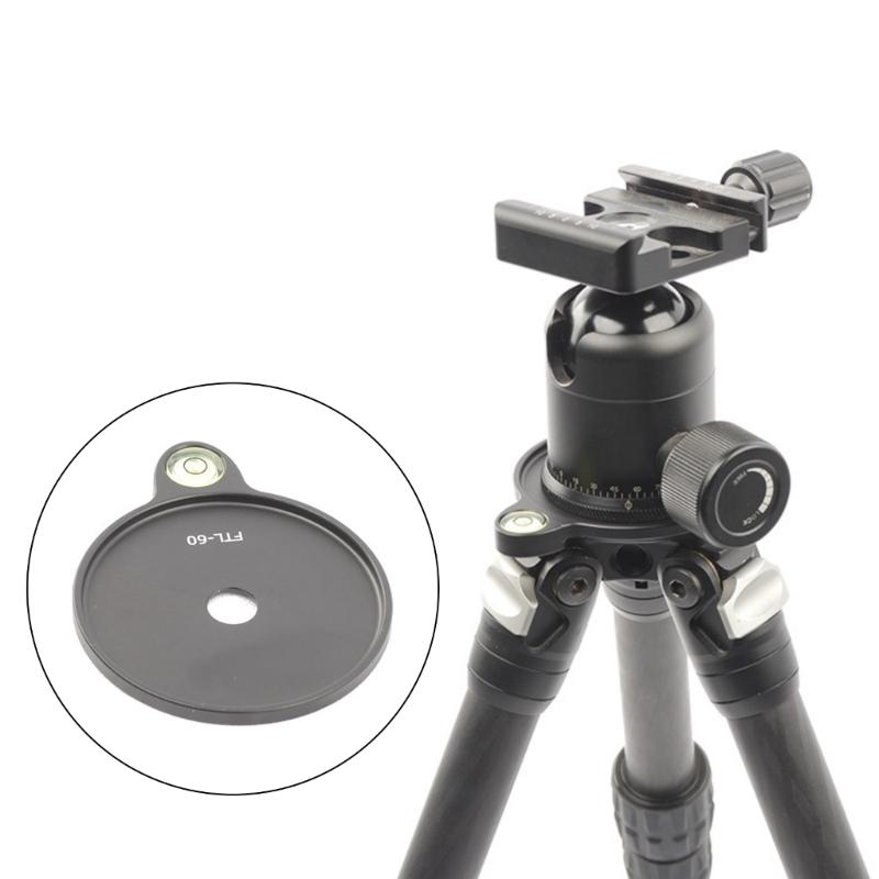 Tripod Leveling Base 60mm Inner Diameter Machined Aluminum Alloy for Photography and Videography