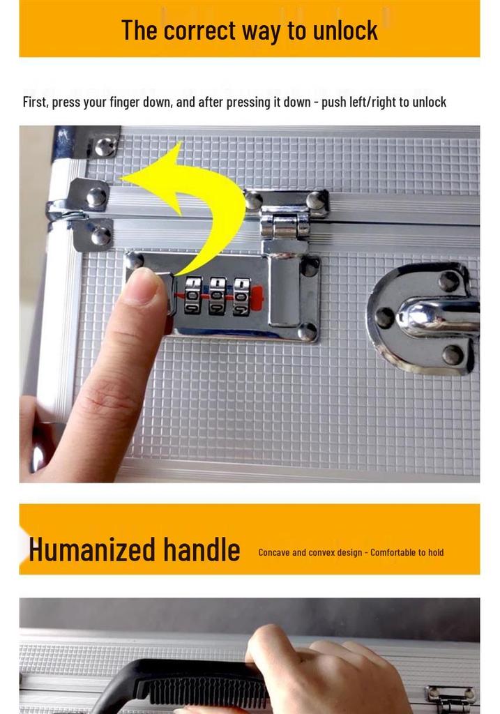 Aluminum Alloy Multi-Functional Handheld Storage Case for Microphone and Tools