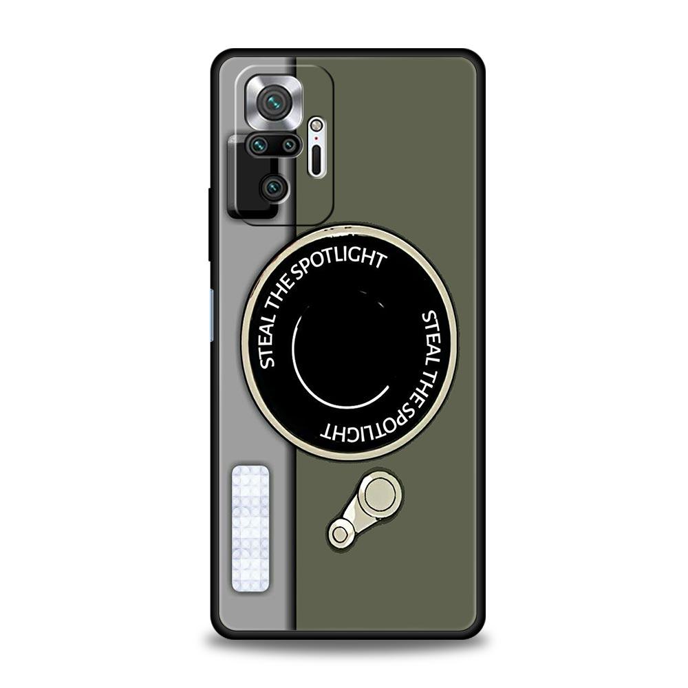 Per custodie Redmi 10C Fotocamera Vintage Radio Registratore a Nastro Custodia per Cassetta Per Xiaomi Redmi Note 12 11 9S 9 10 Pro Plus 7 9T 8T 9C 9A 8A Cover