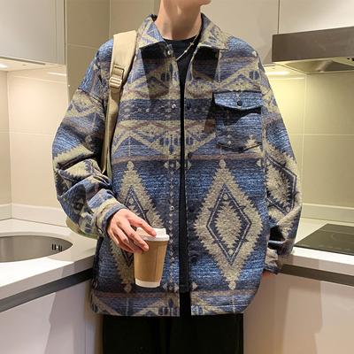 Chaquetas de Solapa de Estilo Étnico para Hombre y Mujer, Nuevas Chaquetas Casual de Otoño, Chaquetas Retro de Trabajo Handsome para Adolescentes