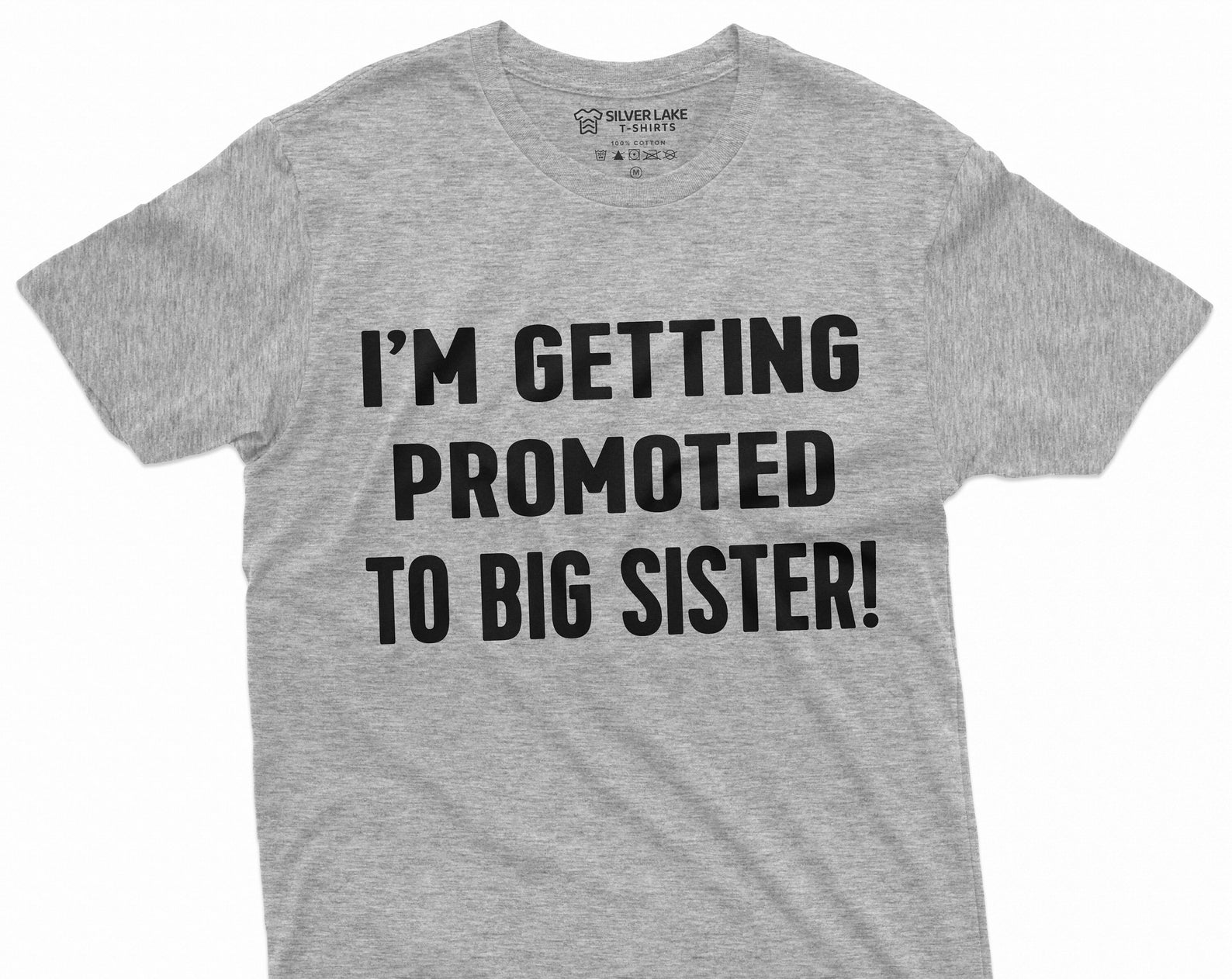 Getting Promoted to Big Sister T-shirt | New baby announcement Gender reveal Tee Shirt 3XL