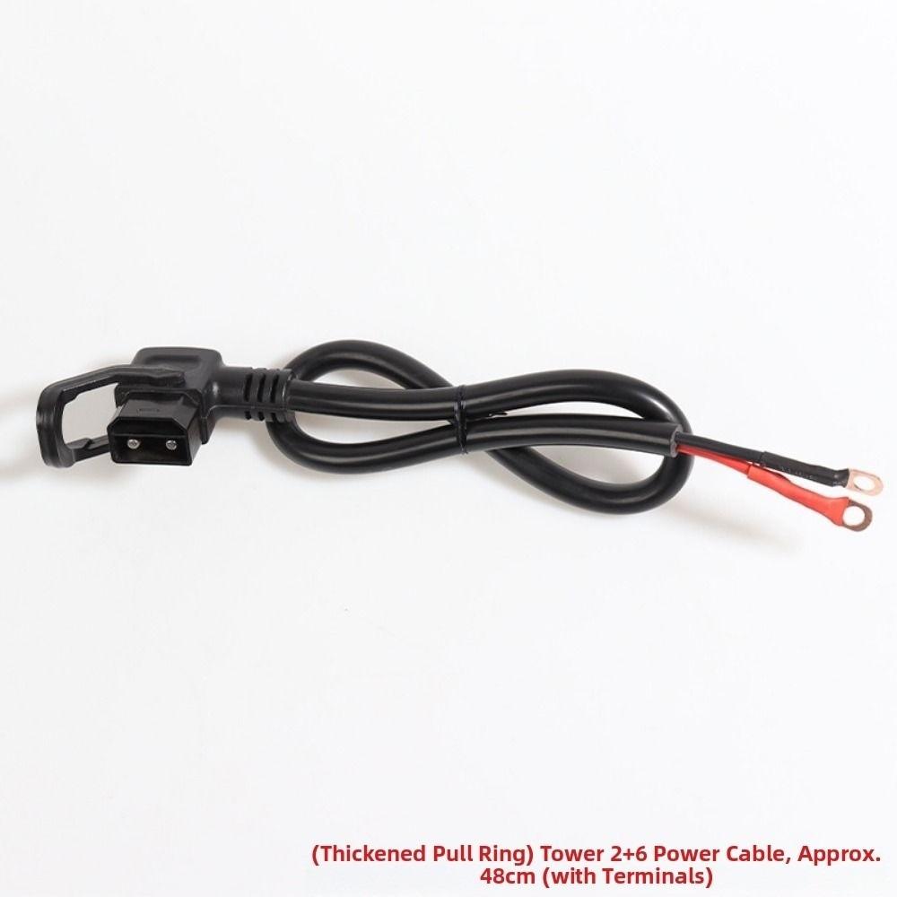 Black 2+6 Lithium Battery Charing Wire Electric Vehicle Connector Cable  for Tower Battery Cabinet