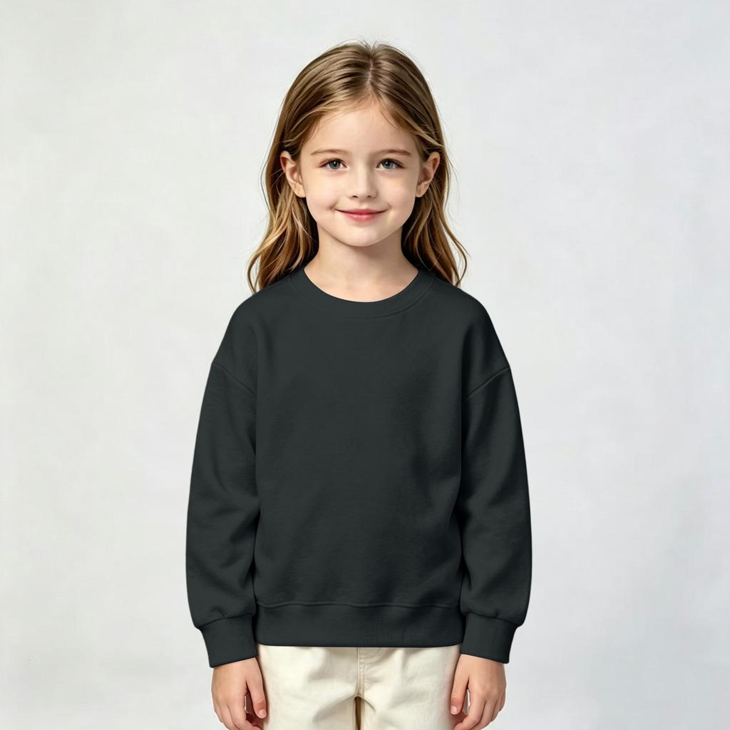 Boys and Girls Long Sleeve Color Hoodie Kids Casual Comfortable Pullover Sweatshirt