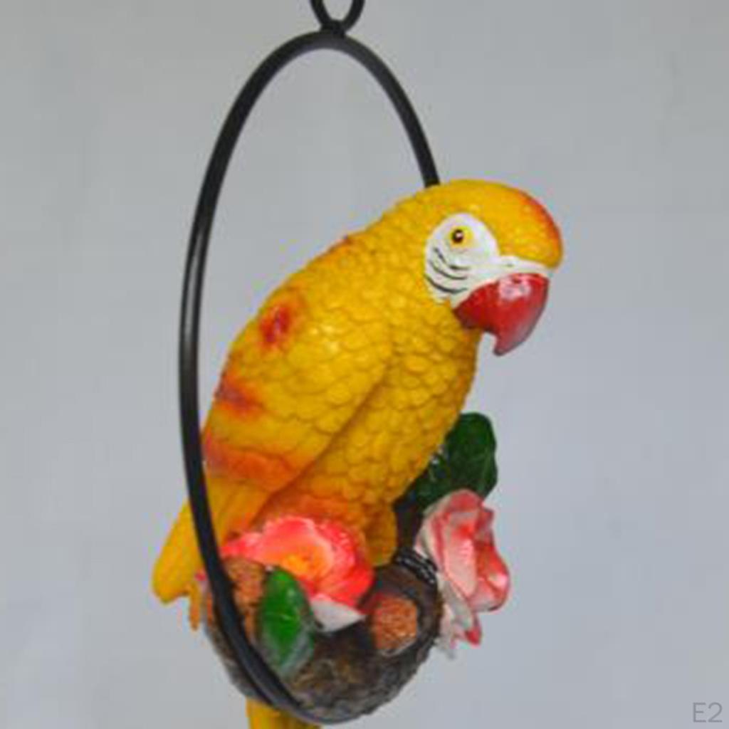 Parrot Figurine for Outdoor Garden Display