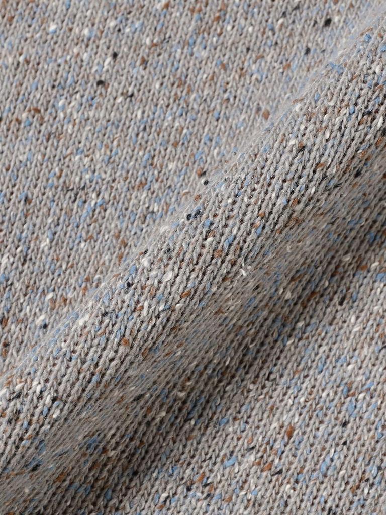 B:MING LIFE STORE by BEAMS Men's Double-Face Nep Crew Sweatshirt, Navy, Size L