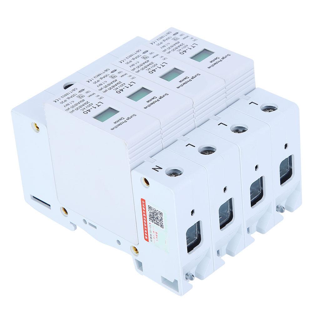 4P LT1?40 Überspannungsschutz 40ka Schutzmodul Geräte Niederspannungsableiter Weiß