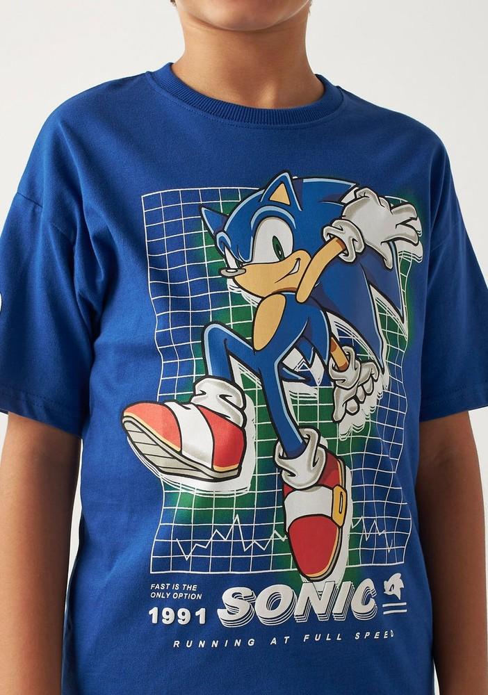 

Sonic Hedgehog cartoon 90s Royal Blue T shirt Men Women S5XL NH25390 Unisex T-Shirt XXXL