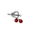 Custom Aluminum Alloy Heart Charm Nipple Clamps with Bell Adult Gift Accessories Bell Romantic Couple