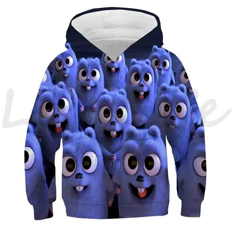 Grizzy i Lemingi Bluzy Dziecięce Casualowe Bluzy z Kapturem Topy Sudadera Chłopcy Dziewczynki Słońce Niedźwiedź Grizzly Bluzy z Kapturem Dzieci Bluza z Kapturem