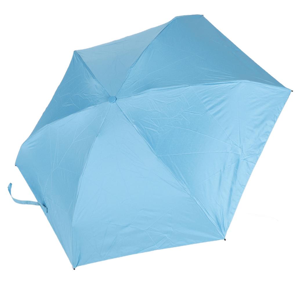 Capsule Umbrella Portable 5 Ribs Folding Umbrella UV Proof Sunscreen Windproof Dual Use Umbrella for Daily Travel