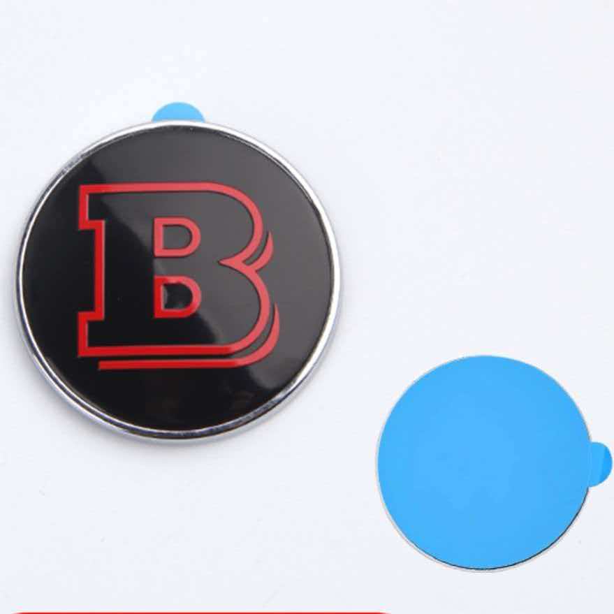 1PCS 56mm Brabus Emblem For Brabus A B C E S Vito V GLE GLS G CLASS Engine Hood Logo Rear Trunk Emblecm Modification Accessories