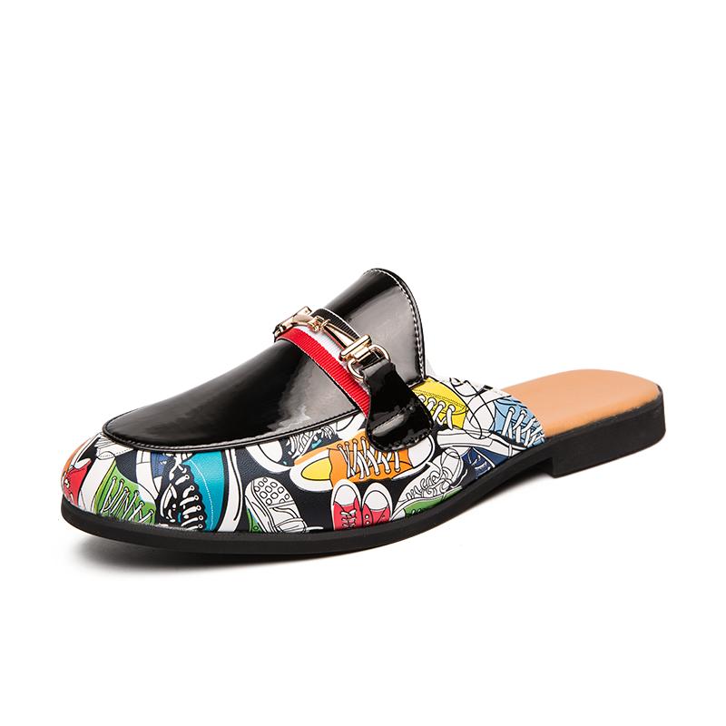 

Модные популярные лоферы на плоской подошве для дома и работы, Европа и Америка, мужская кожаная повседневная обувь, удобная мужская деловая рабочая обувь 45 чёрный