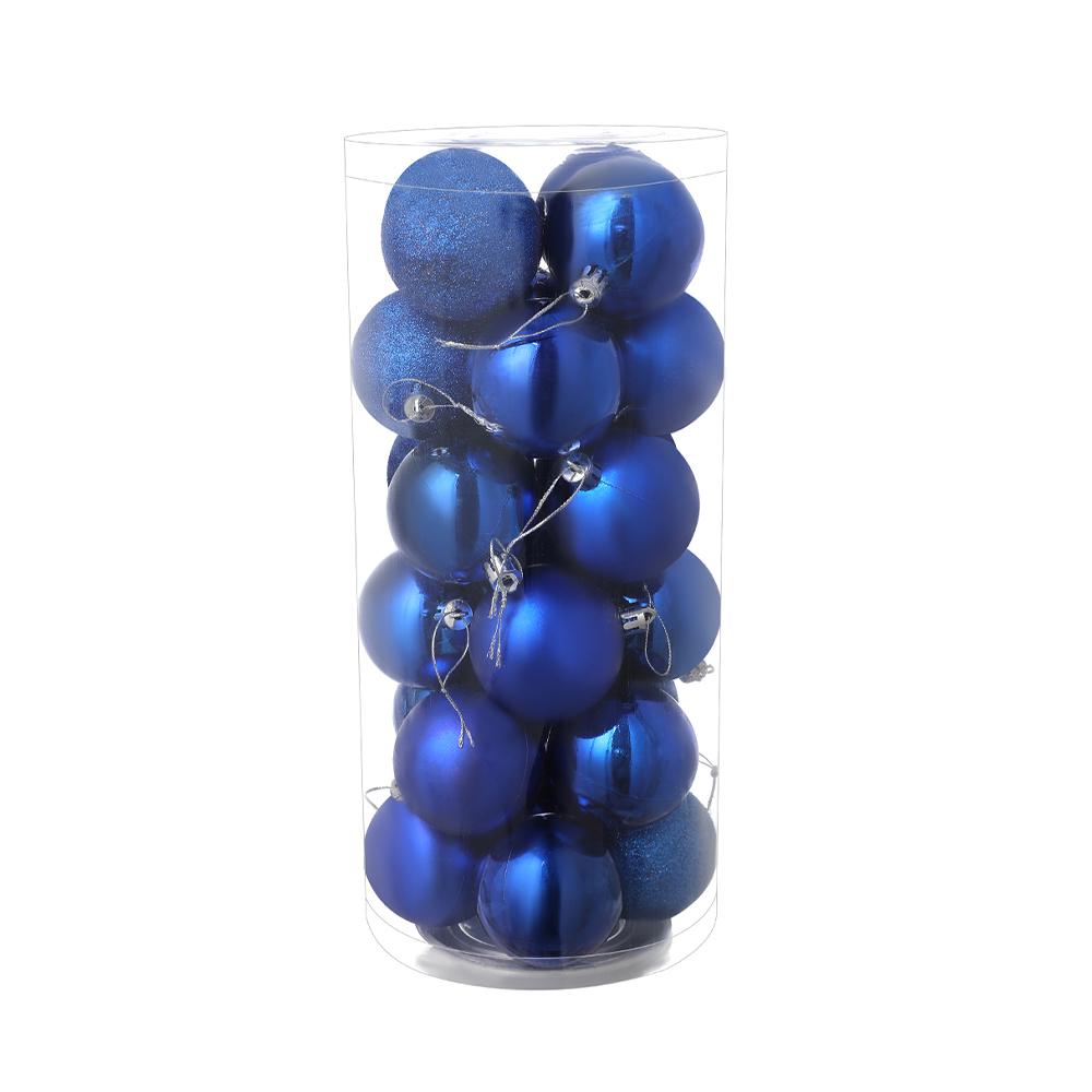 36 Electroplated Plastic Christmas Ball Ornaments for Tree and Window Decoration