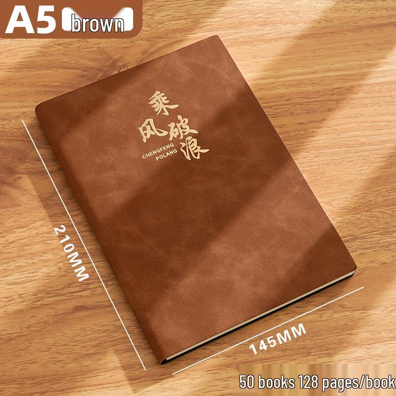 2025 A5 Business Notebook: Soft Leather Travel & Work Diary