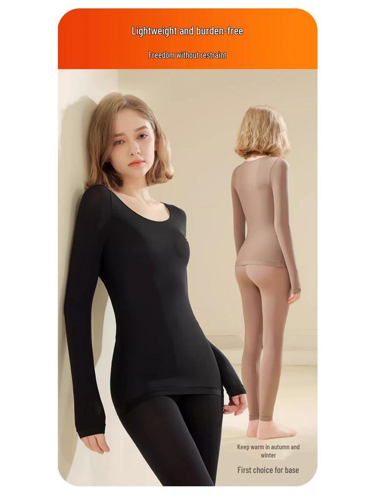 Hyaluronsäure Ultra-Dünnes Thermales Hautverbesserndes Basisschicht-Set für Damen