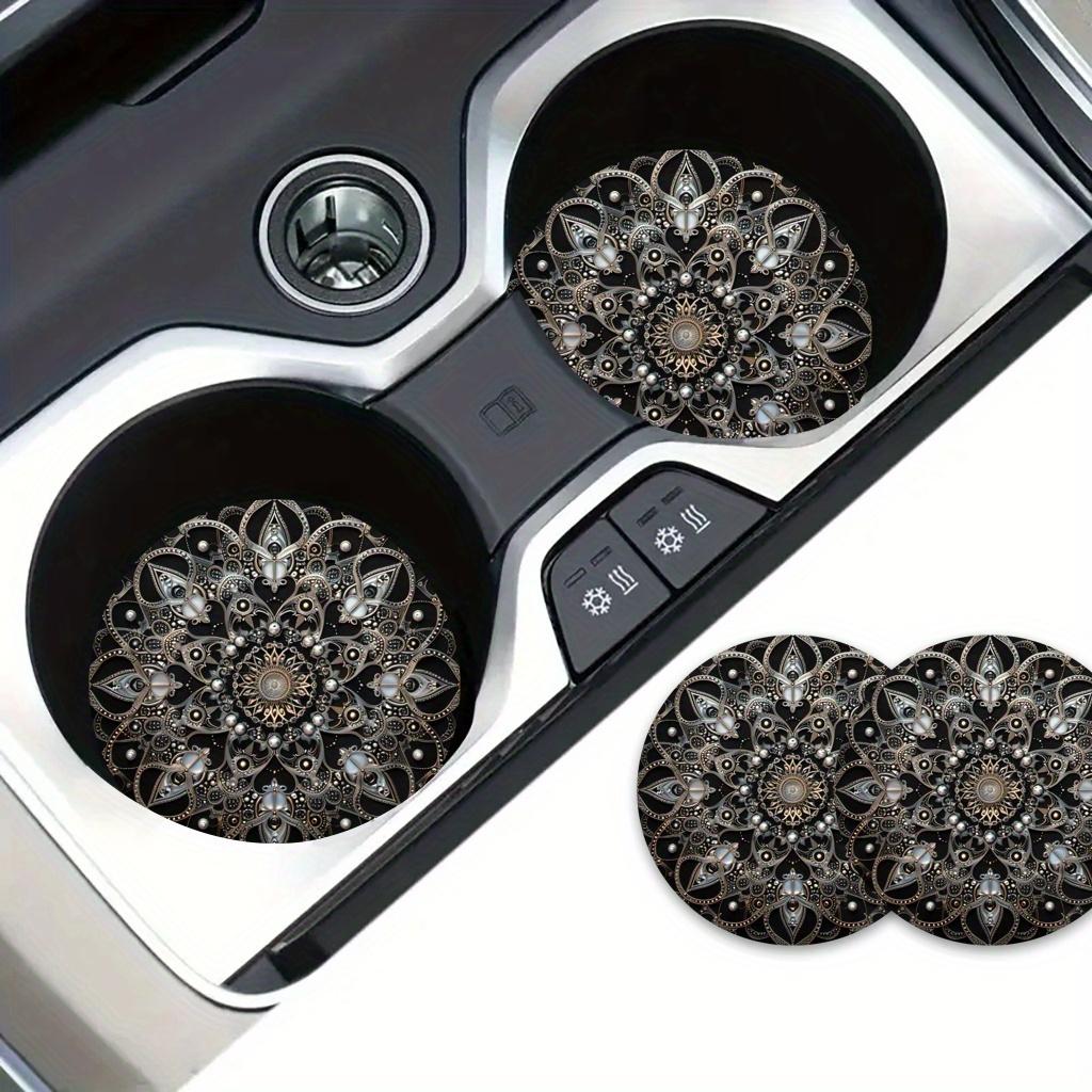 2 ks/Sada Nádherná Mandala pre Lotus Držiaky na poháre do auta Dizajnérsky navrhnuté Držiaky na nápoje, Perfektné na Vianoce, Párty