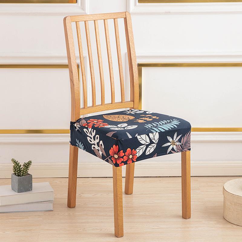 New Color Elastic Chair Cover Printed All-Inclusive Non-Slip Dining Chair Cushion Cover Home Hotel One-Piece Chair Cover