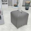 Modern Pu Leather Square Tissue Box Holder Tissue Box Cover Decorative Holder Organizer For Bathroom Bedroom Office Desk Car