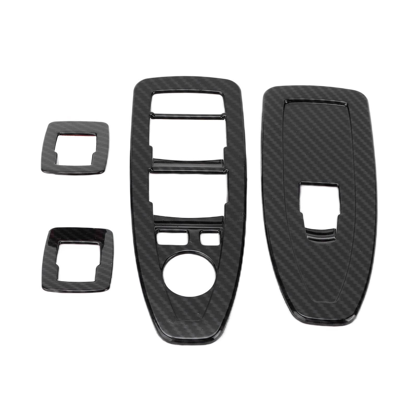 

Car Window Lifting Switch Cover Frame Trim Carbon Fiber Style Replacement for X2 F47 2021+