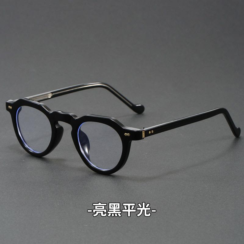 Vintage Round Frame Sunglasses Women Men UV400 Sturdy New Trends for Men Sunscreen Sunglasses Women Punk Propionic Fake Glasses