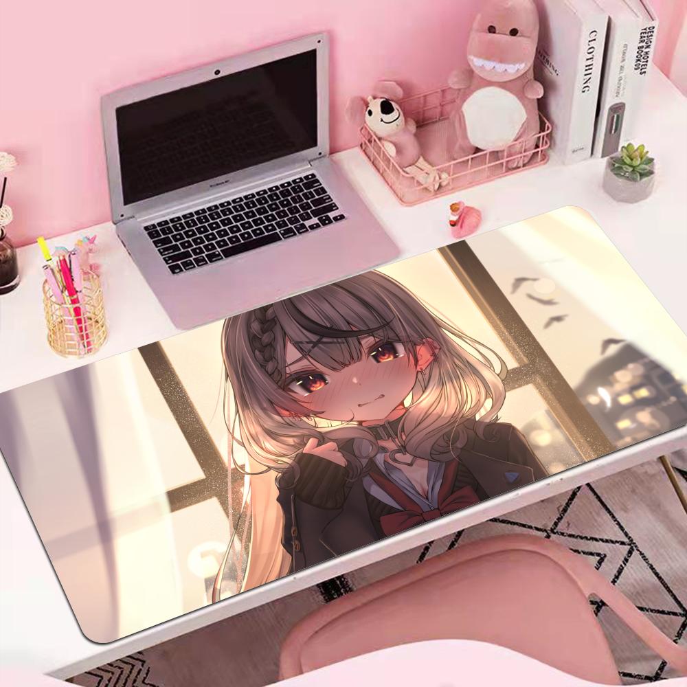 Chloe Sakamata Anime Girl Mousepad Large Gaming Mouse Pad LockEdge Thickened Computer Keyboard Table Desk Mat
