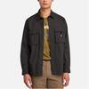 Timberland Outdoor Casual Simple Multi-Pocket Comfortable Solid Color Long Sleeve Shirt Men shirts Black A68WU-001