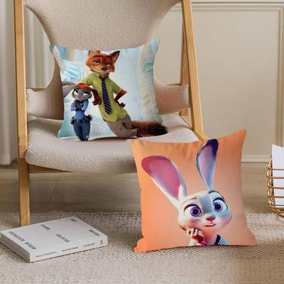 Κινούμενη Ταινία Z-Zootopia Μαξιλάρι Δώρο Διακόσμηση Σπιτιού Γραφείου Μαξιλάρι Υπνοδωματίου Καναπέ Αυτοκινήτου Κάλυμμα Μαξιλαριού Μαξιλαροθήκη